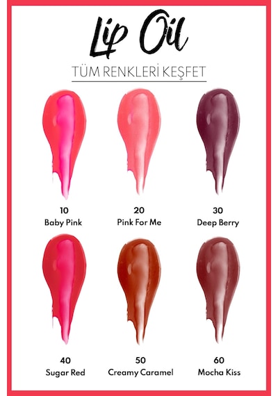 Lip Oil Dudak Parlatıcısı - 10 Baby Pink - Pembe Diğer