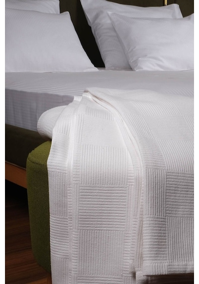 Sidney Serisi Çift Kişilik Otel Pikesi 200x230cm Beyaz