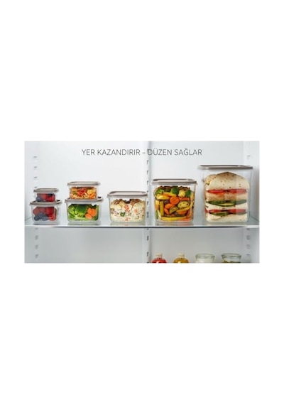 Tr 6'li Saklama Kabı Seti Koyu Kum Beji Kapaklı 300 Ml 3150 Ml Çok Amaçlı Gıda Saklama Kabı Bpa İçermey Diğer