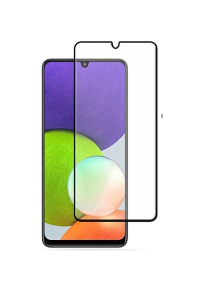 Samsung Uyumlu Galaxy A22 Ekran Koruyucu 9D Tam Kaplayan Kavisli