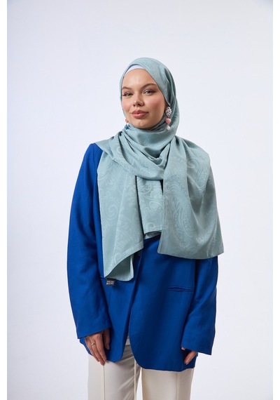 Mirsoy Scarf Velora Modern Desen Şal Mint