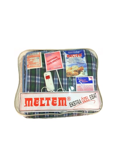 Meltem 140x175 Cm Extra Ebat Elektrikli Battaniye pamuk Kumaş Çok Renkli