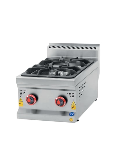 Karacasan Endüstriyel 40 Cm 700 Seri 2 Gözlü Set Üstü Lpg Tüplü Ocak