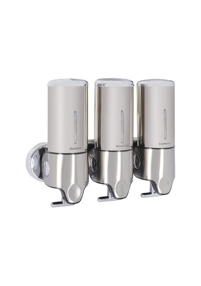 Omnipazar Xinda GS500T Üçlü Manuel Sıvı Sabunluk Paslanmaz Çelik 3x500ml