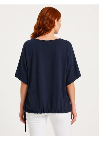 Neden Tekstil Kadın Baskılı Relaxed T-shirt - Lacivert
