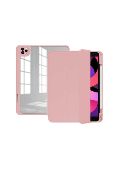 Apple Uyumlu iPad Pro 11 2021 3.nesil Kılıf Zore Nort Arkası Şeffaf Standlı Kılıf Kapaklı Kılıf
