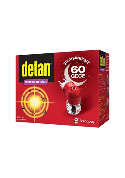 2 Adet Detan Elektro Likit Sinekkovar Cihaz+yedek 60 Gece