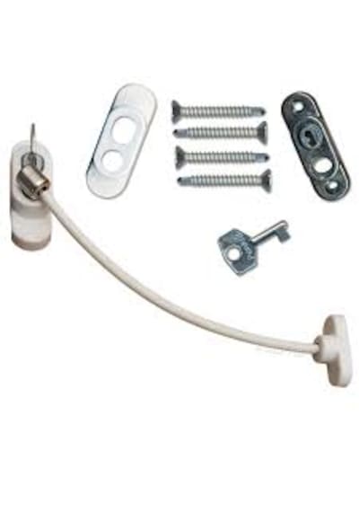 Penkid Pvc Pencere Kapı Emniyet Kilidi Set Beyaz Renk 5'li