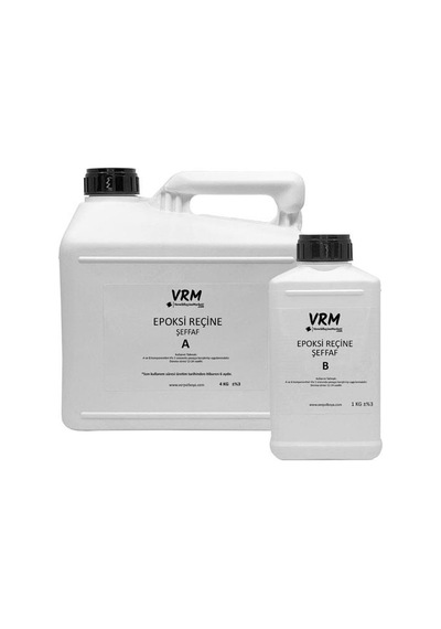 VRM Şeffaf Epoksi Döküm Reçinesi 5 KG