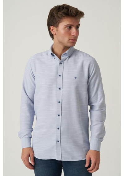 White Stone Angra Do Heroísmo G2512 Slim Fit Gömlek Desenli Desenli Çok Renkli