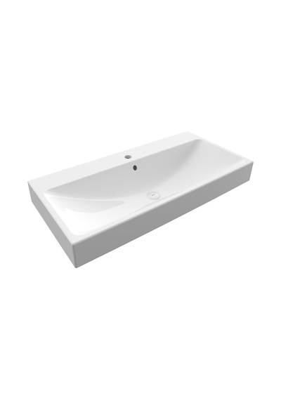 Bocchi Scala Tezgah Üstü Lavabo 100 CM Mat Beyaz 1079-002-0126