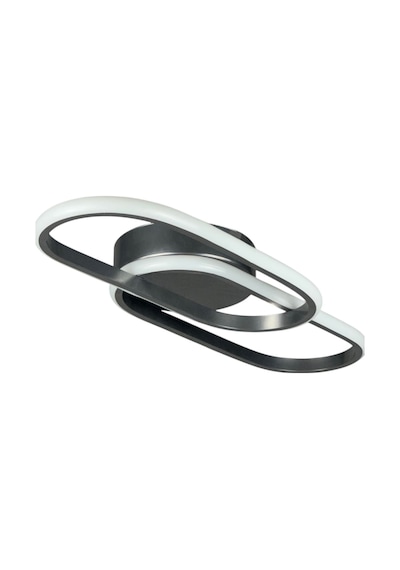 Zzez Gri Renk Modern Tasarım Beyaz Ledli Cafe - Mutfak - Salon 2 Li Led Avize Gri