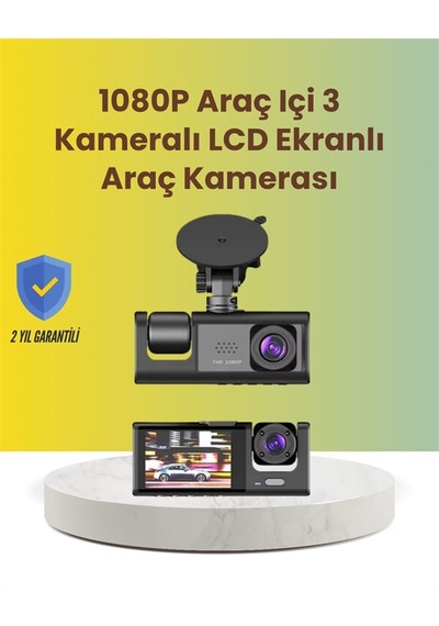 Ta-01 2.0 İnç Ekranlı 3 Kanallı Araç Kamerası 40621465