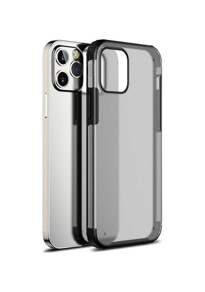 Apple Uyumlu iPhone 12 Pro Kılıf Zore Volks Kapak-Siyah