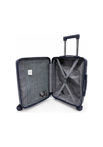 U.S. Polo Assn. 3'lü Valiz Seti %100 Polipropilen Valiz 4x2 Teker Lacivert 26041 Lacivert