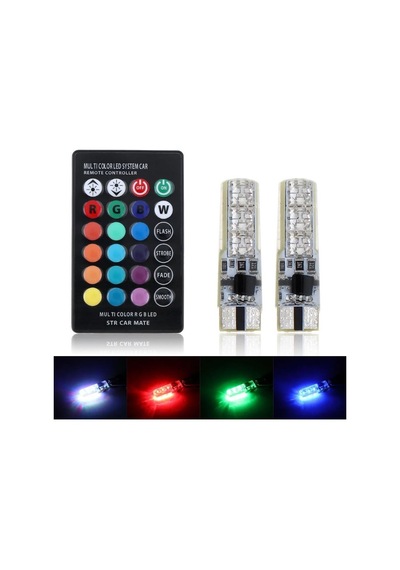 Uzaktan Kumandalı 18 Led Renk Değiştiren T10 Çakarlı Park Ampulu N11.1330