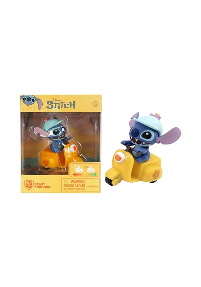Yume Toys Disney Stitch Zoom Hero Serisi Çek Bırak Figürlü Motorcycle Yellow 15750