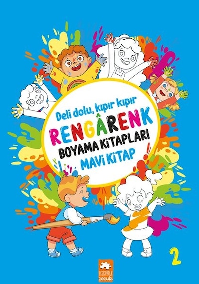 Rengarenk Boyama Kitapları - Mavi Kitap- Eksik Parça