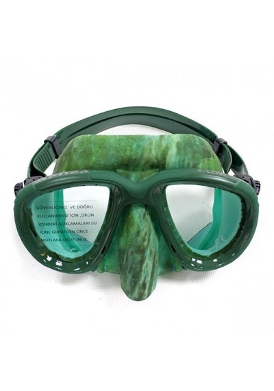 Apnea X Low Green Dalış Maskesi Yeşil - Kamuflaj