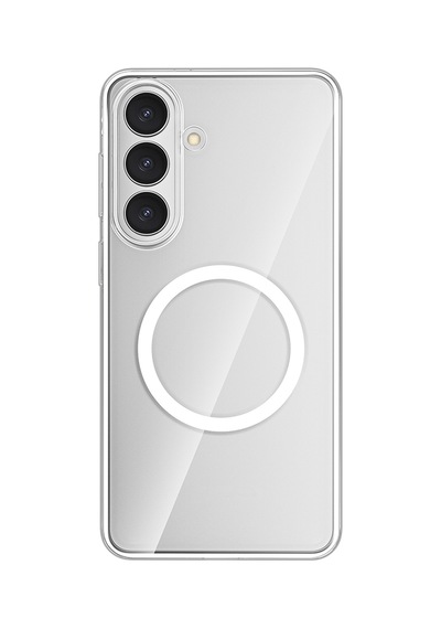 Galaxy S26 Uyumlu Kılıf M-safe Şarj Özellikli Transparan Sert Pc Wlons Pita Kapak Şeffaf Şeffaf