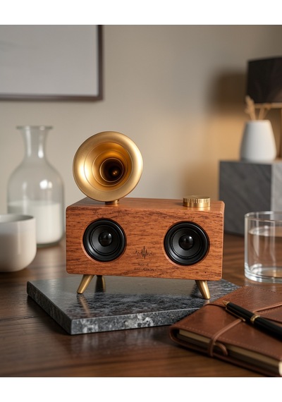 Nostaljik Gramafon Radyo Usb Tf Kart Aux Yeni Nesil Uczzzb6speakerrrrr2-1