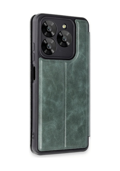 General Mobile Era 30 Kılıf Flip Cover - Koyu Yeşil 0.2M-Çok Renkli