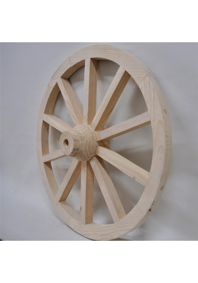 Otantik Ahşap At Arabası Tekeri 70 Cm. Duvar Dekoru Diğer