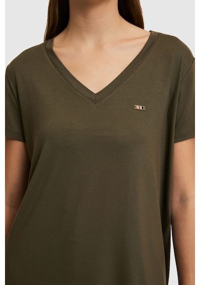 U.S. Polo Assn. U.s. Polo Assn. Kadın Koyu Haki Tişört Basic 50323448-vr111