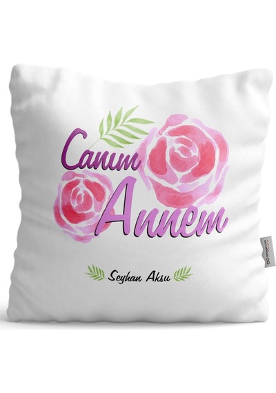 Kişiye Özel Canım Annem Saten Yastık - 15