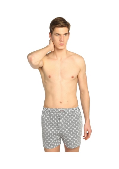Seher Erkek Karışık Desen 5'Li Paket Düğmeli Boxer Elf568S0007Ccm5