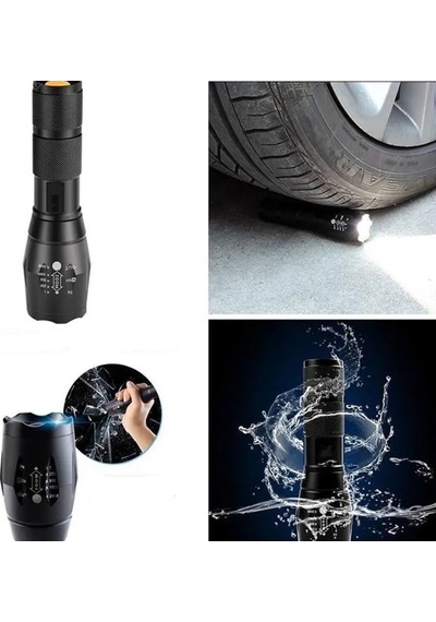 Beyaz , Sarı Ve Mor Renk Aydınlatma Q5 Led El Fener Watton Wt-610