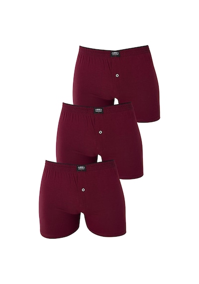 Arma Yıldız Erkek Bordo Düğmeli Boxer 3'lü Paket %100 Pamuklu Penye-bordo Bordo Arma Yıldız Erkek Bordo Düğmeli Boxer 3'lü Paket %100 Pamuklu Penye-bordo Bordo