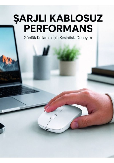 5000 Dpı Bluetooth Kablosuz Mouse Hafif Ergonomik Sessiz Wireless Fare Diğer
