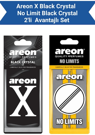 Areon X Black Crystal + No Limit Black Crystal Avantajlı Paket