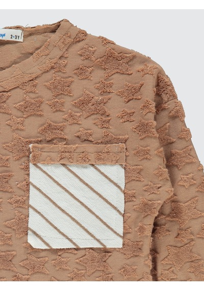 Civil Boys Erkek Çocuk Sweatshirt 2-5 Yaş Sütlü Kahve Sütlü Kahve Kahverengi
