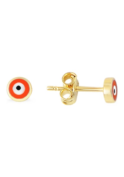 Altın Kırmızı Gözlü Mini Küpe Ayk655Kp19M2 Altınsepeti