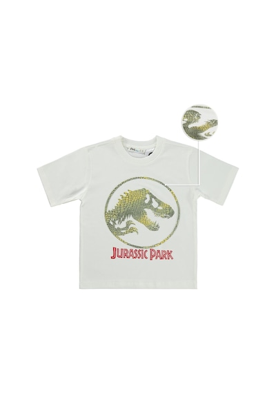Jurassıc World Jurassic World 2-9 Yaş Tişört - Ekru