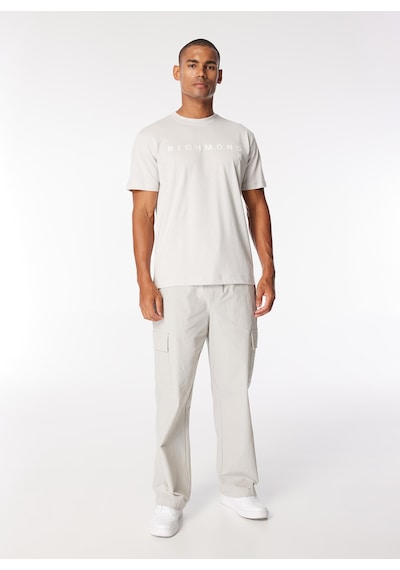 John Richmond Gri Erkek Slim Fit T-shirt Ump24004ts