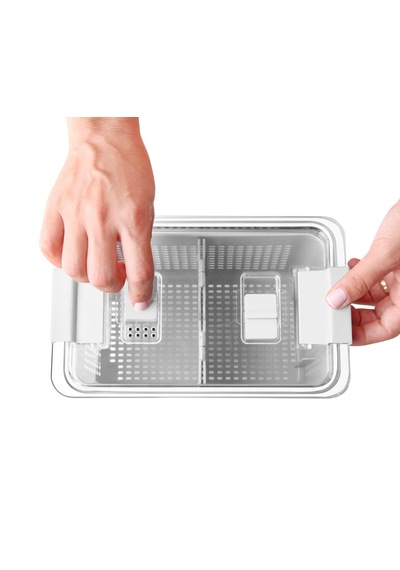 3' Lü 2.50lt-5 Lt - 9 Lt Organizer Sebze Meyve Buzdolabı İçi Düzenleyici Beyaz Ma210-b 1 Adet