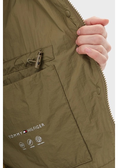 Tommy Hilfiger Bayan Ceket Ww0ww46444 Rfn Koyu Haki Koyu Haki
