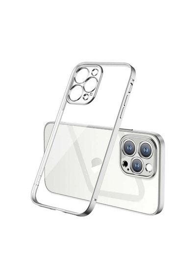 Apple Uyumlu iPhone 13 Pro Max Kılıf Zore Gbox Kapak Gümüş