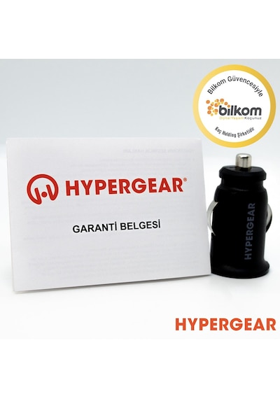 Hypergear 2.1A  2X Hızlı Araç Şarj Aleti Başlığı Siyah