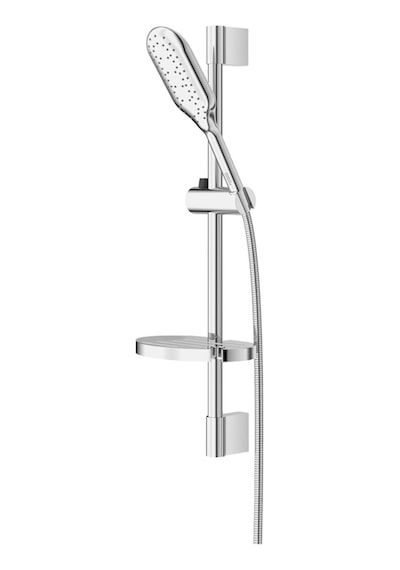 Soft Tepe Başlıklı Duş Seti Komple Krom