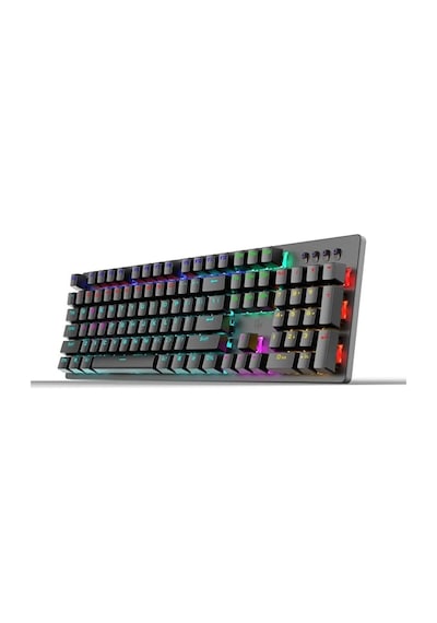 Gk100f Mekanik Gaming Klavye, Rgb Işıklı, Kablolu, Türkçe Q Klavye, Siyah