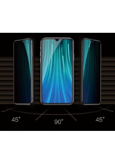 Xiaomi Redmi 9 Uyumlu Zore New 5d Privacy Temperli Ekran Koruyucu