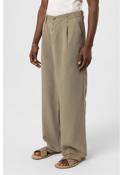 Vamos Relaxed Fit Kumaş Pantolon Haki