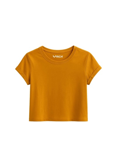 Kadın 4'lü Paket Oversize Crop Tişört %100 Pamuk Bisiklet Yaka T-shirt Beyaz