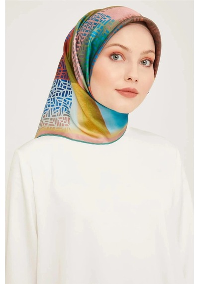 Armine Nostalji Sura İpek Eşarp 23ka9044d03-06 Çok Renkli
