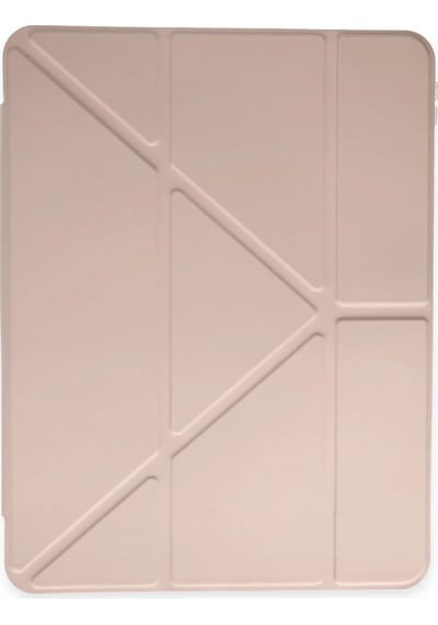 Cosmotex Newface iPad Uyumlu  Pro 11 2024 Kılıf Kalemlikli Mars Tablet Kılıfı - Rose Gold