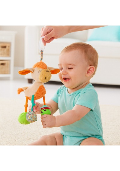 Sevimli İ Köpek Aktivite Oyuncak Hışırtılı Oyuncak Pusete Bebek Arabasına Asıla Bilir